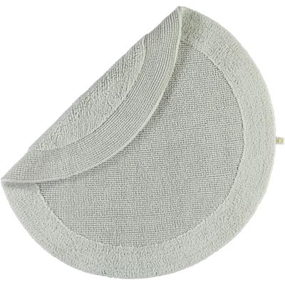 Rhomtuft Badteppiche Exquisit perlgrau - 11 80 cm rund Weiss Image