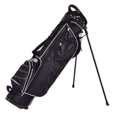 Costway Golf Stand Cart Bag with 4 Way Divider Car...