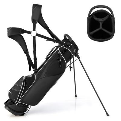 Costway Golf Stand Cart Bag with 4 Way Divider Car...