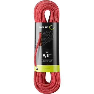 EDELRID Bergseil Boa 9,8mm, Größe 40 in Rot