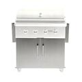 Coyote Grills 36 In Cart for C Series Grill, Stainless Steel | 38 H x 64 W x 23 D in | Wayfair CC1S36CT