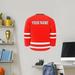 East Urban Home New York City 2 Hockey Jersey Wall Decal Canvas/Fabric in Red | 24 H x 21 W in | Wayfair 7F34776ED8C54B358F6BC12DE25EF460