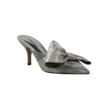 Wide Width Women's Elonna Mule by J. Renee in Pewter Glitter (Size 11 W)