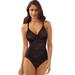 Bali Lace 'N Smooth Body Shaper (Size 36-DD) Black, Nylon,Spandex,Cotton