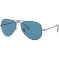 Ray-Ban RB3689 Aviator Sunglasses - Men's Gunmetal 58mm Blue Lens RB3689-004-S2-58