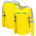 Women's Colosseum Yellow Oregon Ducks Trey Dolman Long Sleeve T-Shirt