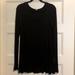 Free People Tops | Free People Black Tunic-Like Long Sleeve, Size S | Color: Black | Size: S