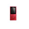 Sony NW-E394L 8GB Walkman Music Player with 1.77" Display Drag & Drop, ClearAudio+, PCM, AAC, WMA & MP3 (Red)