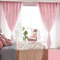 Double-Deck Blackout & Sheer Voile Curtain,Tulle Overlay Openwork Stars Blackout Drapes,Kids Girl Bedroom Double Layer Eyelet Curtain,Living Room/Thermal Insulated Pencil Pleat Curtain,1pcs