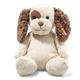 Steiff Hund Peppi Puppy, Original 38 cm, Plush Dog Sitting, Children, Friends, Cuddly Playing, Movable & Washable, Soft Toy Cream/Brown (083617), Beige