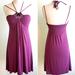 Anthropologie Dresses | Ella Moss Diuble Strap Halter Dress | Color: Purple | Size: S