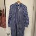 J. Crew Dresses | Net Jcrew Button Up Dress Size Small | Color: Blue/White | Size: S