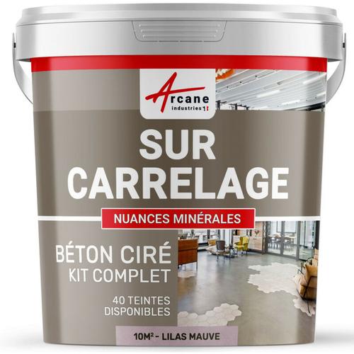 Arcane Industries – kit kunstharzbeton für fliesen – Blasslila – kit 10 m2 (2 couches) – Blasslila