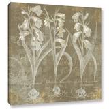 Red Barrel Studio® 'Flower Lines I' - Painting Print Canvas in Brown/White | 18 H x 18 W x 2 D in | Wayfair C8E25A84D4B34EF9B62F978DC3F8B148
