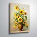 Canora Grey Sunflower in Bronze II by 0 Welby - Print Canvas in Green/Yellow | 18 H x 14 W x 2 D in | Wayfair 4CD6165FCB384513A1C3EFF353DFC123