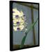 World Menagerie Orchid in Window by Linda Parker - Painting Print on Canvas Canvas, Glass in Brown/Gray/Green | 24 H x 18 W x 2 D in | Wayfair