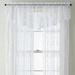 One Allium Way® Nesbit Lace Floral Semi-Sheer Rod Pocket Single Curtain Panel Polyester in White/Black | 95 H in | Wayfair