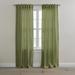 Wide Width Poly Cotton Canvas Back-Tab Panel by BrylaneHome in Sage (Size 48" W 45" L) Window Curtain