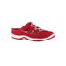 Women's Barbara Flats by Easy Street® in Red Leather (Size 7 1/2 M)