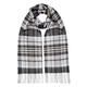 Lomond Cashmere - Scottish Cashmere Scarf - Check (Charcoal Grey Check)