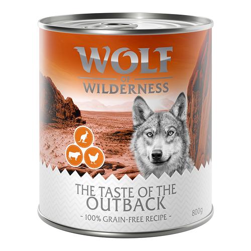 24 x 800g The Taste Of The Outback Wolf of Wilderness Hundefutter nass