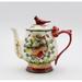 The Holiday Aisle® Kaytrin Cardinal Teapot Earthenware in Red/White | 7 H x 5.25 W x 8.125 D in | Wayfair 3A54BD7B3C73439F99E05A59CF4CF312