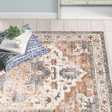 Gray 96 x 0.32 in Area Rug - Bungalow Rose Emett Traditional Floral Beige/Rug | 96 W x 0.32 D in | Wayfair 1A80FB4C42104867A767A57D11224A11