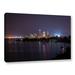 Ebern Designs Cleveland Skyline 12 by Cody York - Photograph Print on Canvas in White | 24 H x 36 W x 2 D in | Wayfair