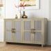 Sand & Stable™ Portman 59.5" Wide Credenza Wood in Brown | 36 H x 59.5 W x 15.5 D in | Wayfair 358B151A261D422A8EC5C8E9878AE6DE