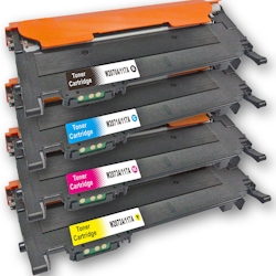 Toner kompatibel HP 117A BK / 117A C / 117A M / 117A Y / W2070A - W2073A Sparset 4 Toner mit Chip alle Farben von D&C