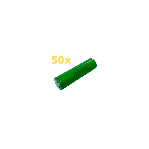 LG Chem 50x LG INR18650-MJ1 3,7V 3500mAh 10A unprotected flat Top