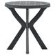 vidaXL Bistro Table Anthracite Ø70 cm Plastic