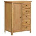 vidaXL Wardrobe 76x52x105 cm Solid Oak Wood