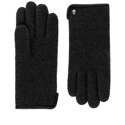 ROECKL - Handschuhe Damen Wolle Leder-Paspel Black 1 ct (65.89 € / 1 ct)