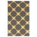 White 36 x 24 x 0.16 in Indoor Area Rug - Wade Logan® Araliya Geometric Handwoven Wool Yellow/Brown Area Rug Wool | 36 H x 24 W x 0.16 D in | Wayfair