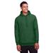 Team 365 TT96 Adult Zone HydroSport Heavyweight Pullover Hooded Sweatshirt in Sport Dark Green size Large | Cotton Polyester