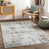 Montreat 6'7" x 9'6" Modern Cream/Light Gray/Teal/Dusty Sage/Gray/Mustard/Medium Gray Area Rug - Hauteloom