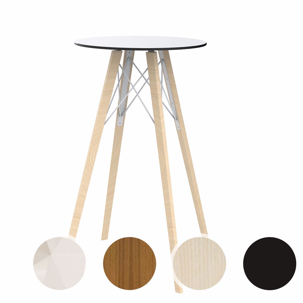 Vondom »FAZ Wood« Bartisch 50x105 cm / Black / Eschenholz dunkel