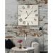 Gracie Oaks Oversized Cayucos Classic Farmhouse Wall Clock Wood in White | 36 H x 36 W x 1 D in | Wayfair 8B84D02E6F804C1797DF14711103E0B3