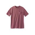 Men's Big & Tall Shrink-Less™ Lightweight Longer-Length Crewneck Pocket T-Shirt by KingSize in Ash Pink (Size 3XL)