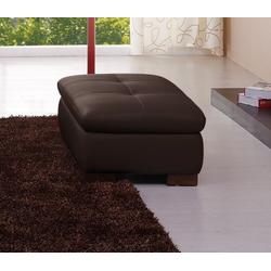 J&M Furniture 625 Italian Leather Ottoman in Brown - J&M 175443111-OTT-BW