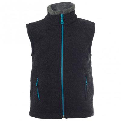 Reiff - Kid's Fleeceweste Colori - Merinoweste Gr 152 schwarz