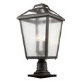 Z-Lite Bayland 22 Inch Tall 3 Light Outdoor Pier Lamp - 539PHBR-533PM-ORB