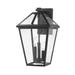 Z-Lite Talbot 21 Inch Tall 3 Light Outdoor Wall Light - 579XL-BK