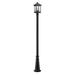 Z-Lite Portland 112 Inch Tall Outdoor Post Lamp - 531PHBR-519P-BK