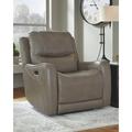 Latitude Run® Genuine Leather Power Reclining Heated Full Body Massage Chair in Brown | 41.5 H x 38.25 W x 37.5 D in | Wayfair