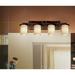 Wade Logan® Casson 4-Light Vanity Light, Glass in Gray | 9 H x 29 W x 6.25 D in | Wayfair 28F2F0453CAB40878E2733D055755F60