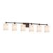 Wade Logan® Casson 6-Light Vanity Light, Glass in Gray | 8.75 H x 49 W x 5.5 D in | Wayfair BYST6423 42276307