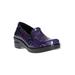 Extra Wide Width Women's Leeza Slip On by Easy Street in Purple Multi Hearts (Size 10 WW)