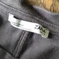 Zara Tops | Euc Zara Boxy Cotton Sweatshirt Tunic W/ Pleats | Color: Gray | Size: L